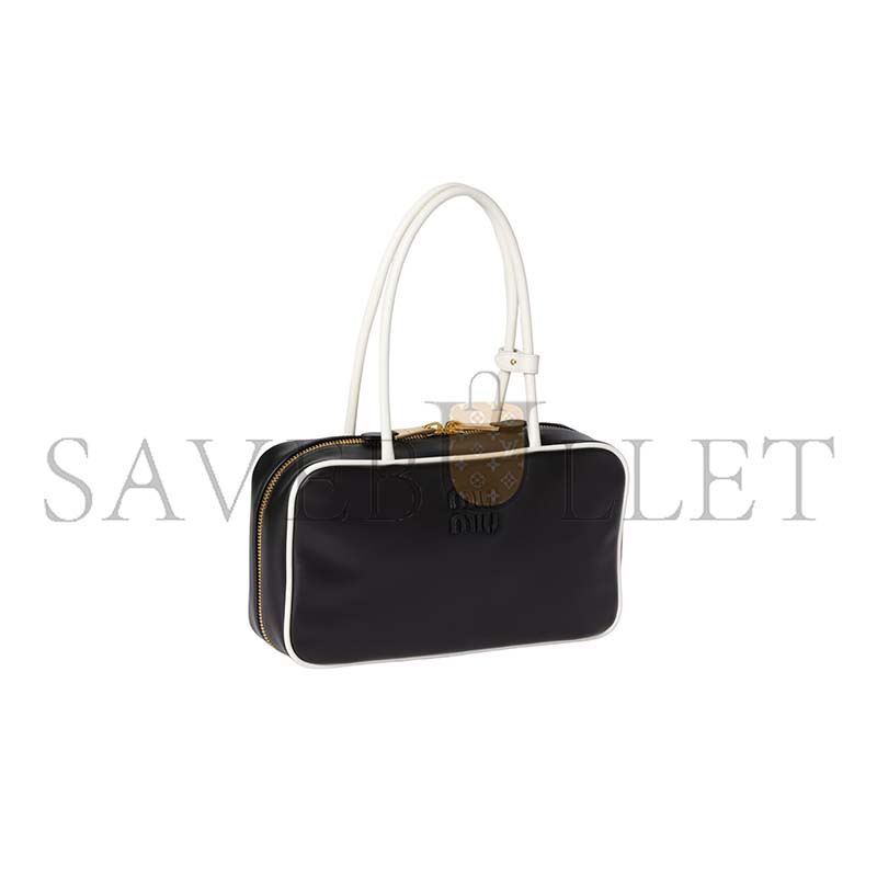 MIU MIU  LEATHER BEAU TOP-HANDLE BAG 5BB172 (29*17*9cm)